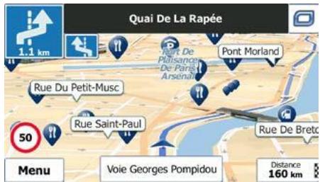MAPPY ULTiX580 - Présentation du virage et Prochaine rue - 2