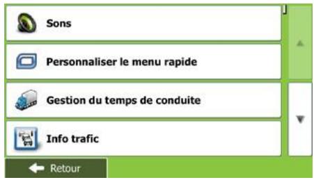 MAPPY ULTiX580 - Menu Réglages - 1