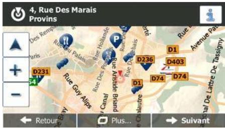 MAPPY ULTiX580 - Sélection d'un emplacement sur la carte comme destination - 1