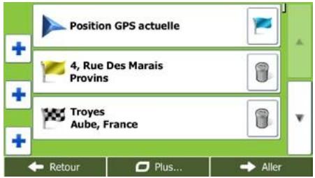 MAPPY ULTiX580 - Éditer la liste des destinations (Modifier itinétaire) - 1