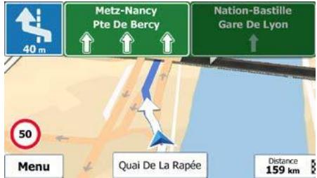 MAPPY ULTiX580 - Informations sur voies et panneaux - 2