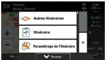 MAPPY ULTiX580 - Vérification des autres itinéaires lors de la planification de l'itinéaire - 3