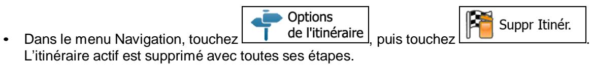MAPPY ULTiX580 - Supprimer l'itinétaire actif - 2
