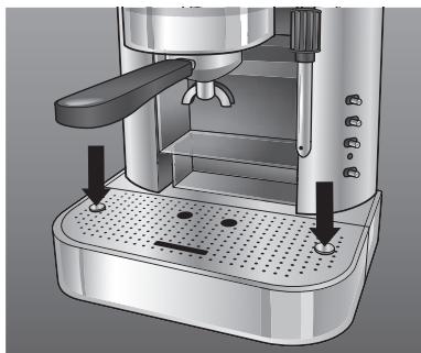 RIVIERA ET BAR CE 440 A INOX - Nettoyage du système de récapération d'eau (9) et (10) - 2