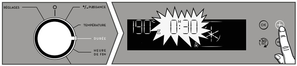 SAUTER SKC6302LW - Réglage de la durée d'une cuisson - 1