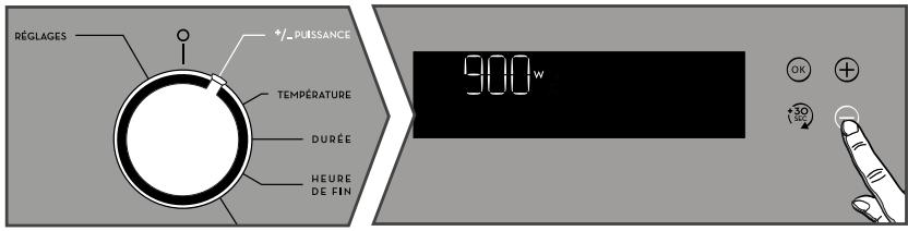 SAUTER SKC6302LW - - Réglage de la puissance d'une cuisson Micro-ondes - 1