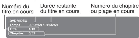 TOSHIBA SD-P94SKE - Appuyez sur DISPLAY pendant la lecture. - 1