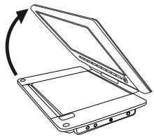 TOSHIBA SD-P94SKE - Ouvrez le moniteur LCD. - 1