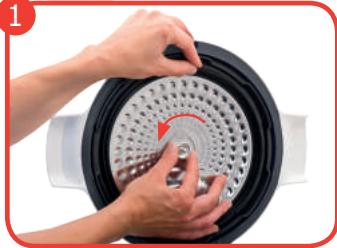 MOULINEX YY4393FBROUGE - PRÉCISIONS SUR LE DÉMONTAGE ET LE REMONTAGE DU COUVERCLE - 1