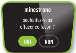MOULINEX YY4393FBROUGE - MENU FAVORIS - 7