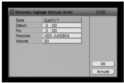 SONY NAS-S5S5PKE - Ouvrez le menu Options et Sélectionnéz [Nouv.régl.] - [Lecture réveil]. - 1