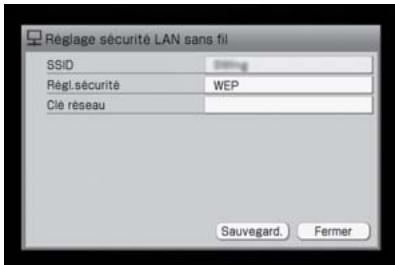 SONY NAS-S5S5PKE - Définissez la clé réseau. - 1