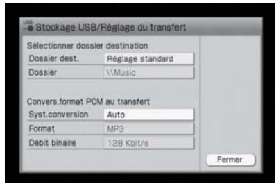 SONY NAS-S5S5PKE - Modification des réglages de transfert - 3