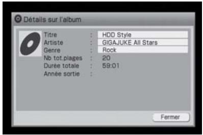 SONY NAS-S5S5PKE - Affichage des informations sur un CD - 1