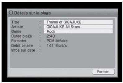 SONY NAS-S5S5PKE - Affichage des informations sur les plages - 1