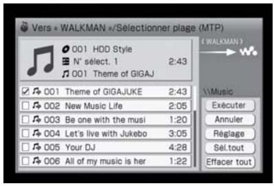 SONY NAS-S5S5PKE - Transfert de données audio vers un « WALKMAN » ou un péripérique portatif - 1