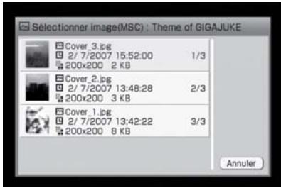 SONY NAS-S5S5PKE - Sélectionnez l'appareil où se trouve le fichier d'image souhaité. - 1