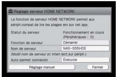 SONY NAS-S5S5PKE - Vérification des réglages du serveur - 1