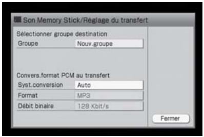 SONY NAS-S5S5PKE - Lors du transfert de données audio vers une PSP - 1