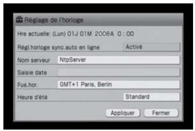 SONY NAS-S5S5PKE - Réglage de l'horloge - 1