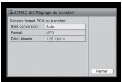 SONY NAS-S5S5PKE - Lors du transfert de données audio vers un péripérisque audio ATRAC - 1