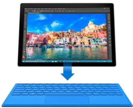 MICROSOFT SP4i725660 - Pavé tactile et clavier Type Cover pour Surface Pro 4 - 1