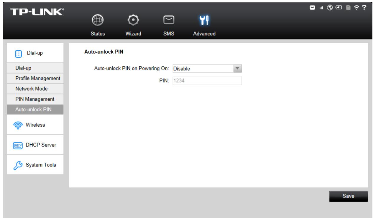 TP-LINK M5350 - Auto-unlock PIN - 1