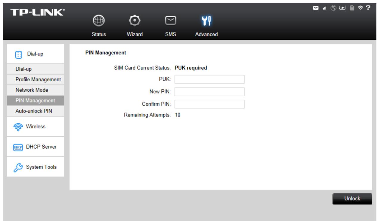 TP-LINK M5350 - PIN Management - 2