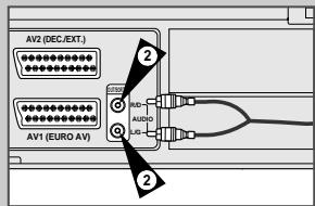 SAMSUNG SV-452 F - Connectez le magnétoscope sur une chaîne hi-fi  (SV-657F/SV-655F/SV-651F seulement) - 3