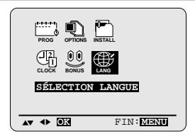 SAMSUNG SV-452 F - Choisir la langue d'affichage - 5