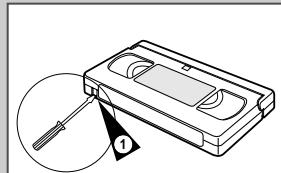 SAMSUNG SV-452 F - Protégerez une cassette enregistrée - 1