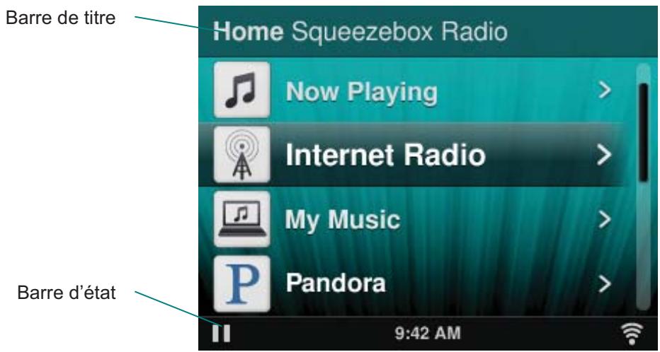 LOGITECH SQUEEZBOX RADIO N - Barre de titre - 1