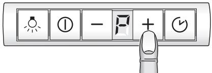 GAGGENAU AF280160 - Réglage des puissances d'aspiration / de l'aspiration intensive: - 1