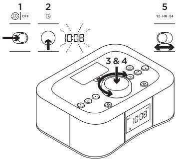 LOGITECH S400I - 3Réglage de l'houré A l'aide d'un iPhone ou d'un iPod - 2