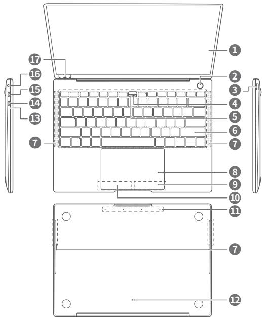 HUAWEI MATEBOOK X PRO - Survol de votre MateBook X Pro - 1