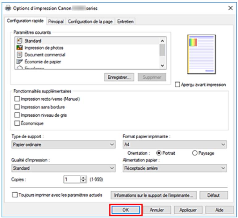 CANON G3560 - Cliquez sur OK. - 1