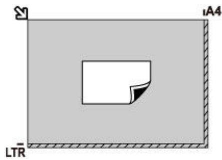 CANON G3560 - Chargement d'un seul original au centre de la vitre d'exposition - 1