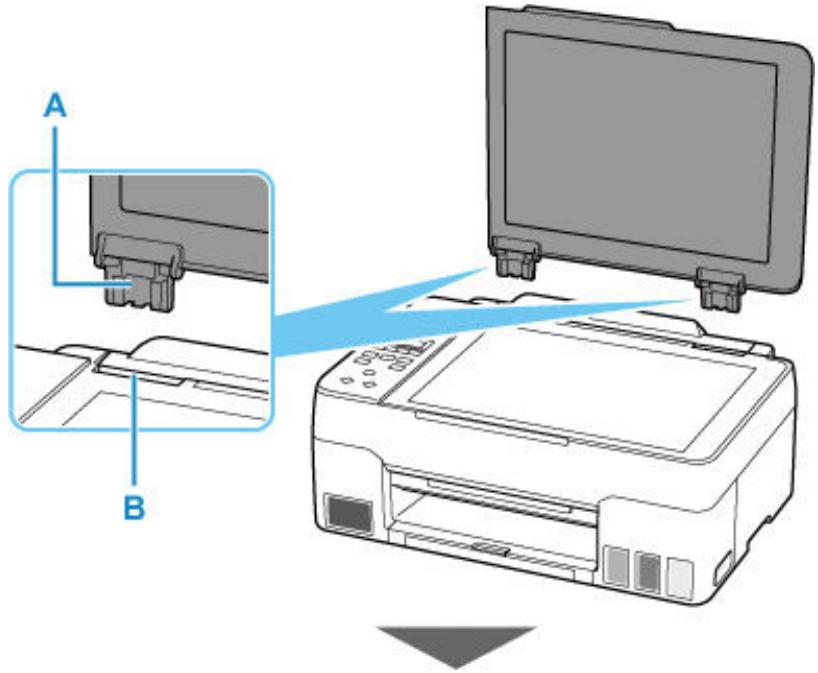 CANON G3560 - Fixation du capot du scanner : - 1