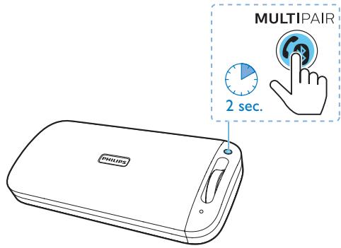 PHILIPS BT3600 - Connexion de deux appareils Bluetooth en même temps - 1