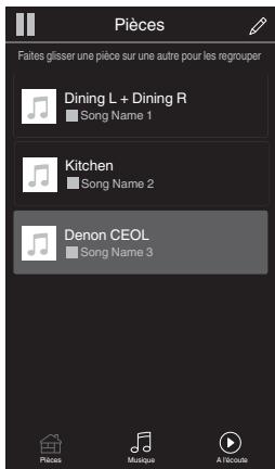 DENON CEOLM10 - ■ Sélectionner une piece/un dispositif - 2