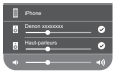 DENON CEOLM10 - Appuyez sur les apparèils/enceintes que vous souhaitez utiliser. - 1