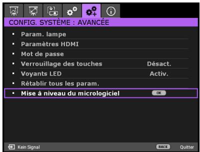 BENQ TK850I - Mise à niveau du micrologiciel - 2