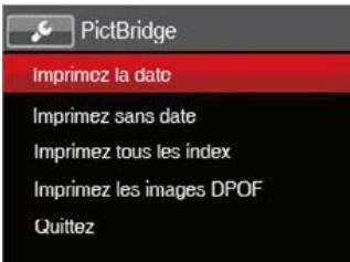 KODAK AZ421WHITE - Utilisation du menu PictBridge - 1