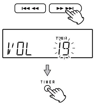 TEAC SL-B920 - Utilisez les touches de saut (1▲/▶▶) pour régler les minutes, puis appuyez sur la touche TIMER. - 4