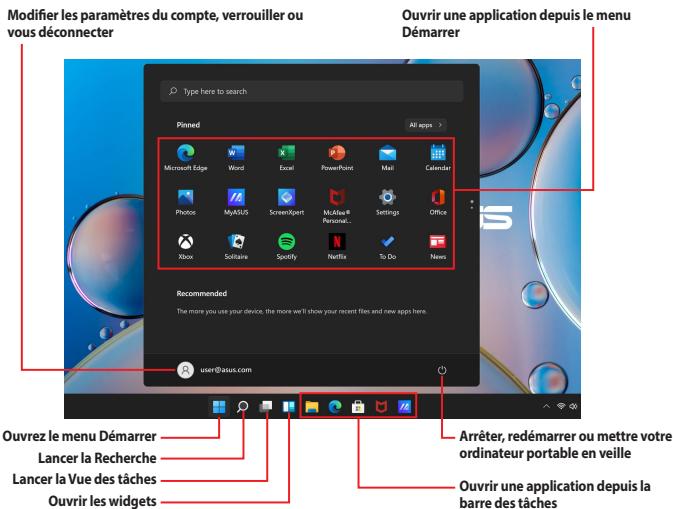 ASUS N6506MVU9 - Menu Demarrer - 1