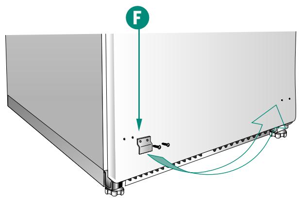 ROSIERES RBF 140/1 - REVERSIBILITE OUVERTURE DE LA PORTE (à effectuer avant d'insérer le congelateur dans le meuble) - 2