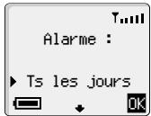 PANASONIC EB-GD30 - Réglage de l'alarme - 1