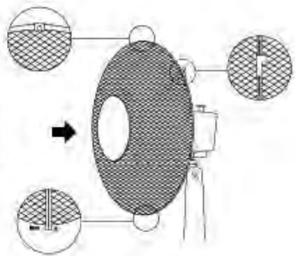 PROLINE VS30B - Assemblier la grille avant - 1