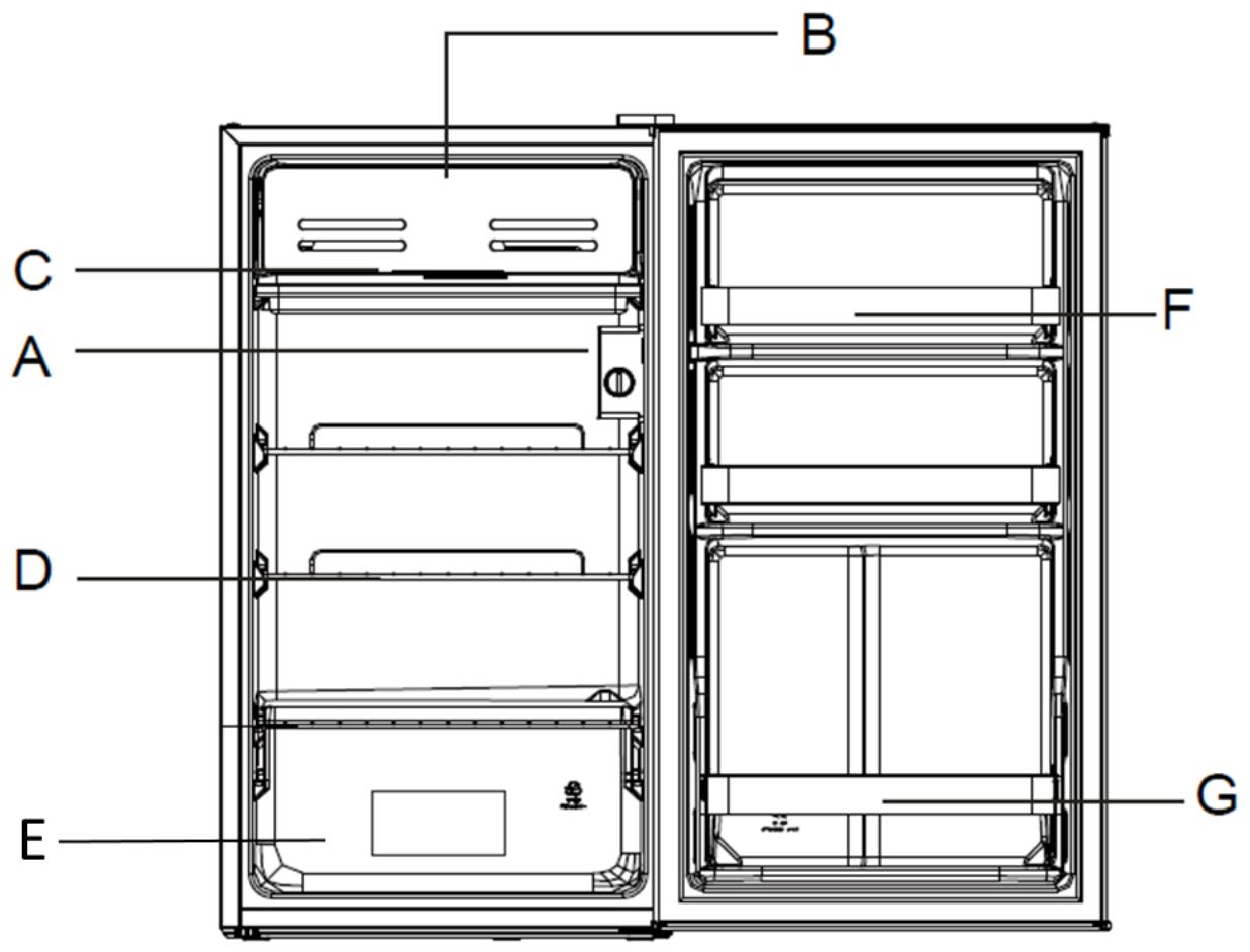 FRIGELUX REFRIGERATEURTOP93SA - 2.DESCRIPTION DE L'APPAREIL - 1