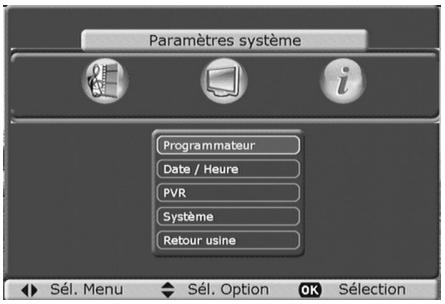 C6V PVR-D80 - Paramètres systèmes - 1